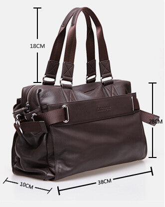 Fashion Solid Durable Brown Duffle Travel Bag
