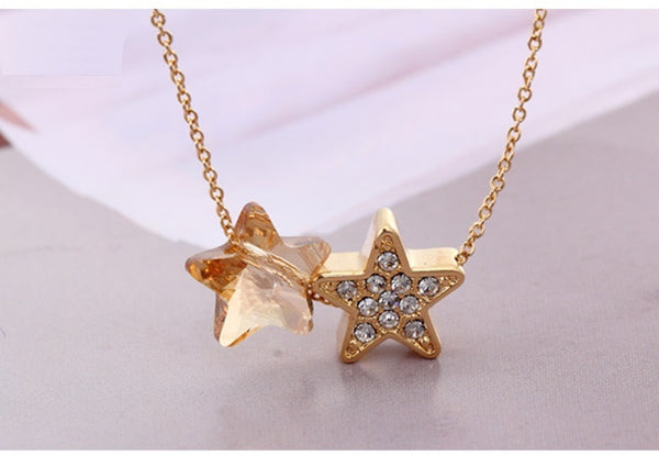 NLFA007 Charm Twinkle Star Pendant Necklace