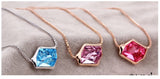 NLFA128 Fashion Dream Hexagon Ocean Pendant Necklace