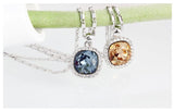 NLFA176 Charm Water Drop In Ocean Pendant Necklace