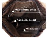 Modern European Style Solid Chocolate Briefcase Messenger