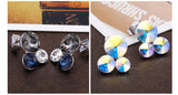 ERFA237 Fashion Charm Trio of Bubbles Stud Earrings