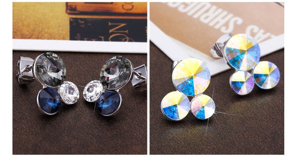 ERFA237 Fashion Charm Trio of Bubbles Stud Earrings