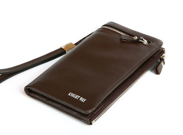 Trendy Three Color Options Men Wristlet Wallet