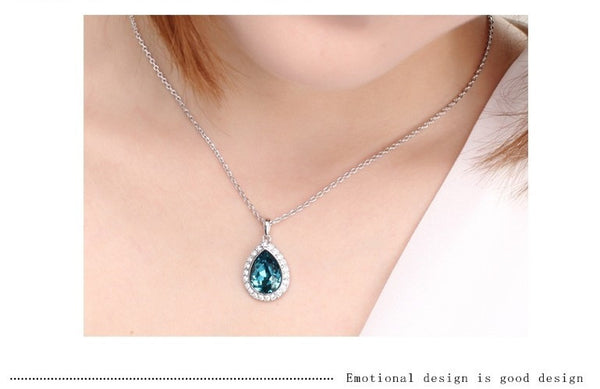 NLFA098 Classic Big Water DropPendant Necklace