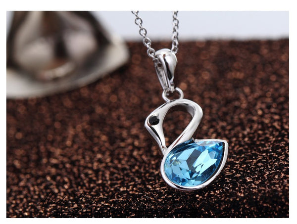 NLFA017 Charm Swan Pendant Necklace