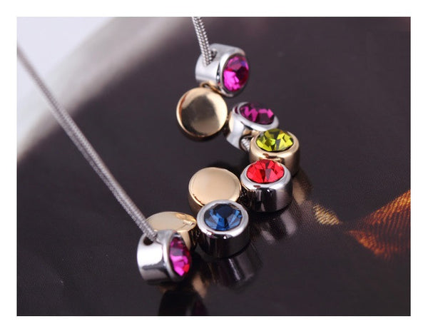 NLFA050 Fashion Beaded Link Pendant Necklace