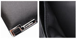 Charm Two Sizes Solid Black Men Wallet