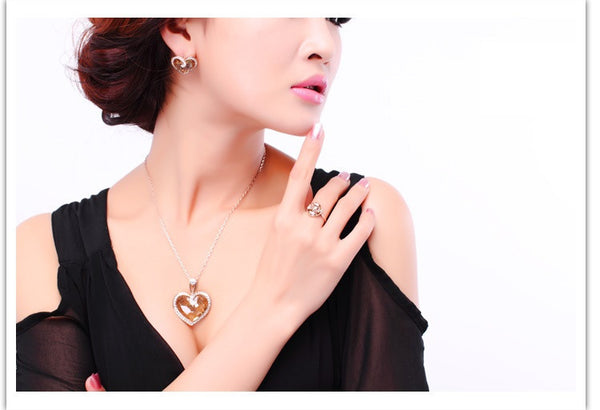NLFA068 Charm Big Heart Big Love Pendant Necklace
