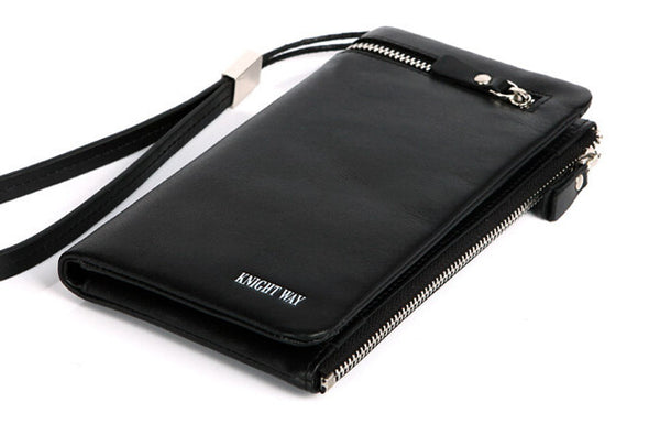 Trendy Three Color Options Men Wristlet Wallet