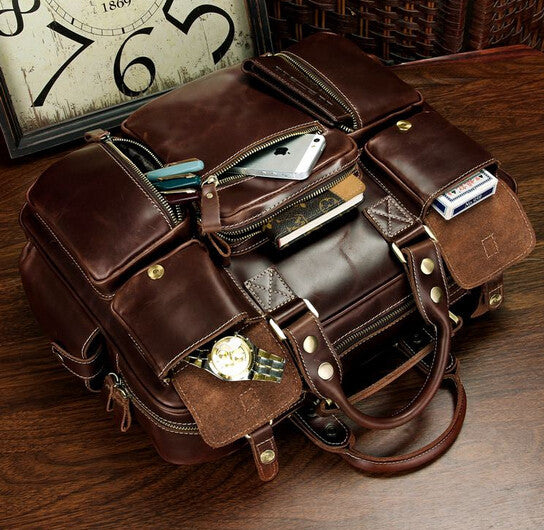 Classic Fashion Solid Roomy Briefcase