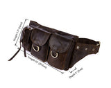 Vintage Durable Battle Fighter Triple Pockets Waist Bag
