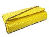 Metallic Chunky Braided Charm Solid Shoulder Bag
