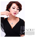 NLFA061 Fancy Water Drop  Pendant Necklace
