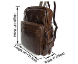 Charm Solid Chocolate Backpack Travel Bag