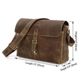 Vintage School Life Solid Brown Briefcase Messenger