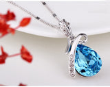 NLFA110 Fashion Big Water Drop Pendant Necklace