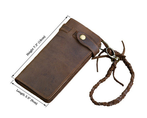 Charm Solid Brown Long Size Wallet