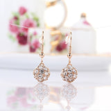 ERFA069 Fashion Charm Shepherd's Hook Cute Ball Stud Earrings