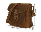 Classic Manhood Solid Brown Crossbody Messenger