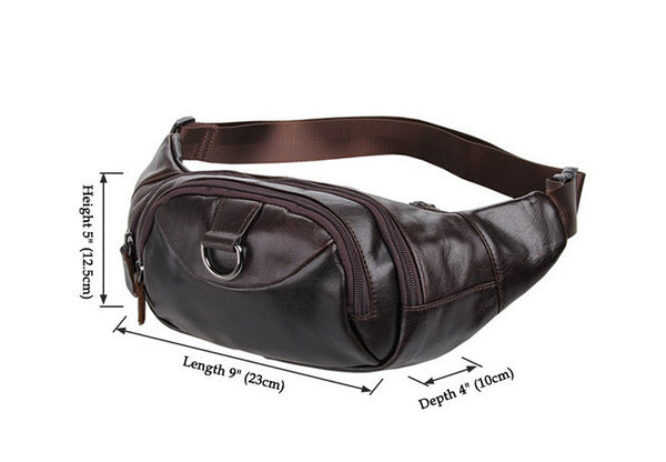 Fashion Durable Coffee Waist Bag