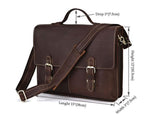 Classic Fashion Solid dark Brown Briefcase Messenger