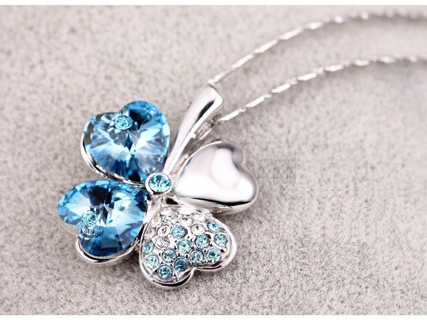 NLFA089 Fashion Four-leaf Clover Pendant Necklace