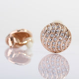 ERFA028 Trendy Charm Ball with Curves Stud Earrings