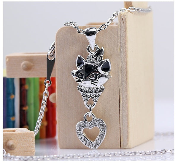 NLFA059 Fashion Naughty Kitty Pendant Necklace