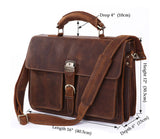 Fashion From the Mars Solid Brown Briefcase Messenger
