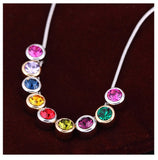 NLFA050 Fashion Beaded Link Pendant Necklace