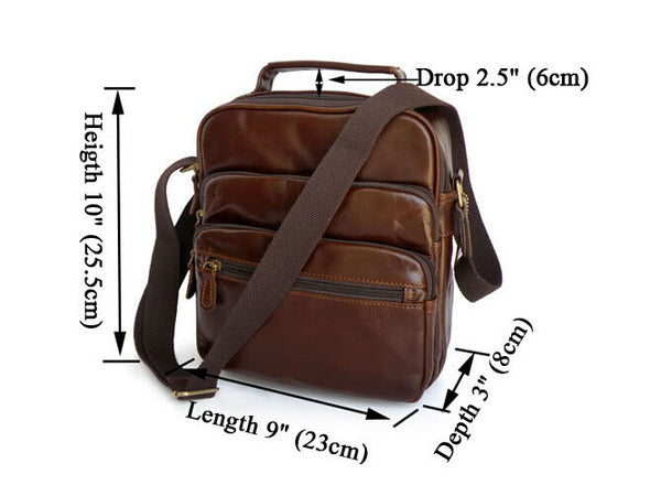 Classic Casual Solid Coffee Messenger