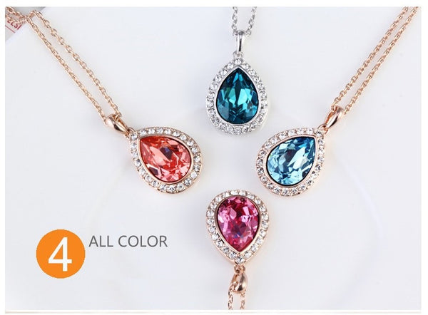 NLFA098 Classic Big Water DropPendant Necklace