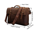 Fashionable Quintessential Solid Brown Briefcase Messenger