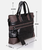 Fashion Coffee Edges Black Briefcase