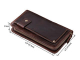 Charm Solid Brown Men Key Case Wallet