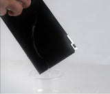 Charm Solid Long Size Black Wallet