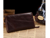 Classic Charm Solid Brown Wallet Wristlet