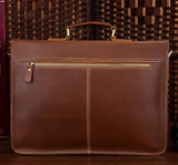 Vintage Solid Roomy Briefcase