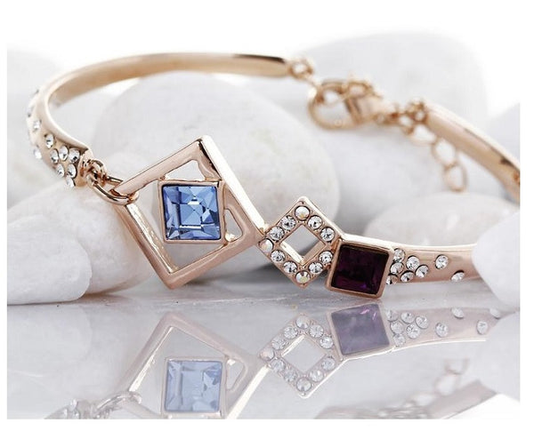 BLFA046 Fashion Charm Blue Bangle