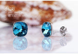 ERFA032 Trendy Charm Gleaming Button Stud Earrings