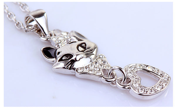 NLFA059 Fashion Naughty Kitty Pendant Necklace