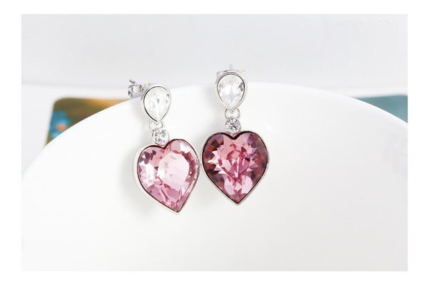 ERFA165 Fashion Charm Classical Big Heart Stud Earrings