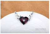 NLFA311 Trendy Angel's Heart Pendant Necklace