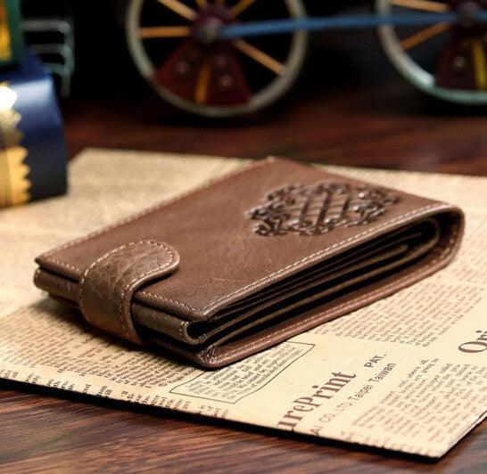 Charm Cowboy Solid Coffee Wallet