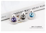 ERFA206 Trendy Charm Fancy Circle Stud Earrings