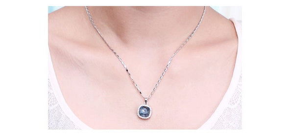 NLFA176 Charm Water Drop In Ocean Pendant Necklace