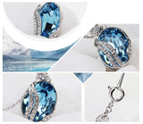 NLFA048 Charm Water Drop Pendant Necklace