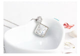 NLFA181 Charm Rectangle Pendant Necklace