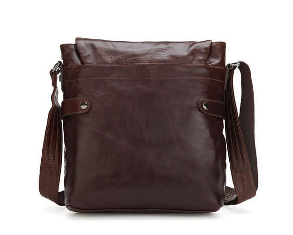 Classic Solid Brown Briefcase Messenger